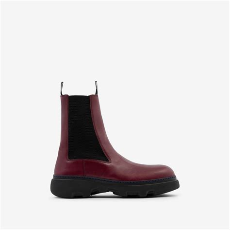 burberry chelsea boot rubber soles|Leather Creeper Low Chelsea Boots .